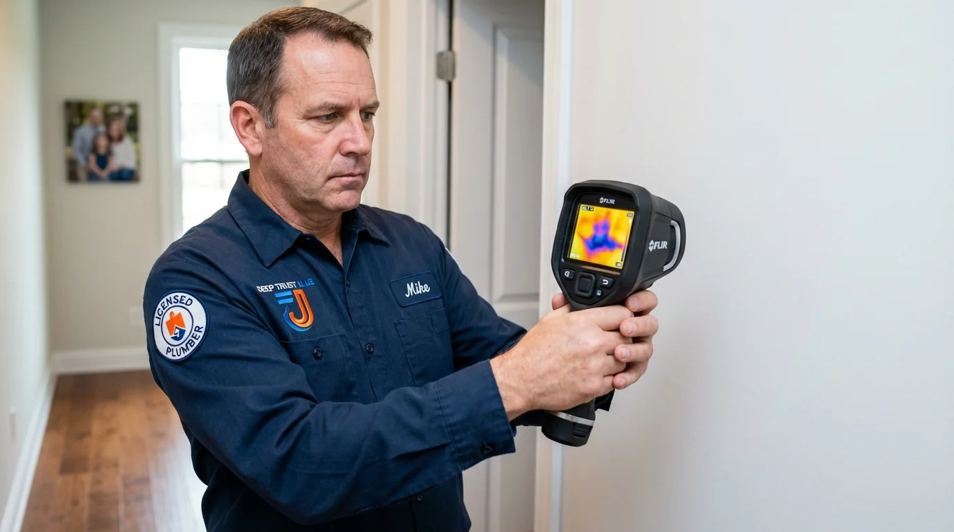 Thermal imaging leak detection by Johns Plumbing LLC in Barry